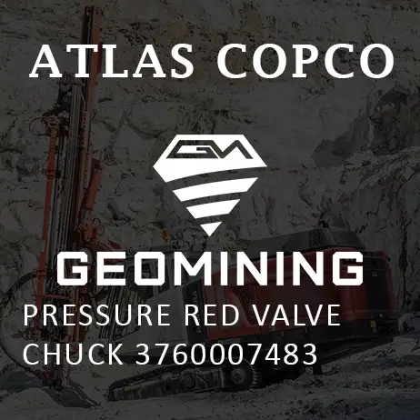 3760007483 КРАСНЫЙ КЛАПАН ДАВЛЕНИЯ ПАТРОН Atlas Copco / Epiroc