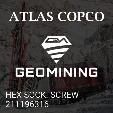 211196316 ШЕСТИГРАННЫЙ НОСОК. ВИНТ Atlas Copco / Epiroc