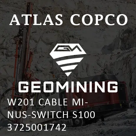 3725001742 W201 КАБЕЛЬ МИНУС-ПЕРЕКЛЮЧАТЕЛЬ S100 Atlas Copco / Epiroc
