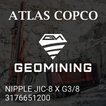 3176651200 НИППЕЛЬ JIC-8 X G3/8 Atlas Copco / Epiroc