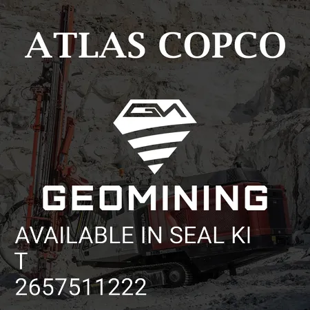 2657511222 ДОСТУПНО В КОМПЛЕКТЕ УПЛОТНЕНИЙ Atlas Copco / Epiroc