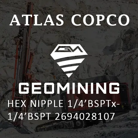 2694028107 ШЕСТИГРАННЫЙ НИППЕЛЬ 1/4'BSPTX1/4'BSPT Atlas Copco / Epiroc